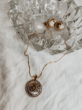 Load image into Gallery viewer, Repurposed Vintage Authentic Designer Button made into a necklace