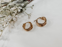 Load image into Gallery viewer, Triple Gold Hoop Earrings