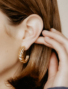 Madeleine Twisted Half Earrings